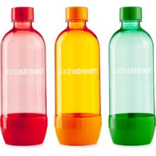 Fľaša TRIPACK 1l ORANGE/GREEN/RED SODAST