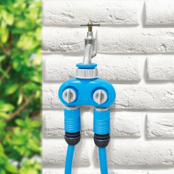 Rozbočovač AQUACRAFT&reg; 550259, Premium, 2-way, Dual, záhradný, na hadicu ( Náhrada 256613 )