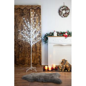 Strom MagicHome Cherry Tree, 180 cm, biely, LED studená biela