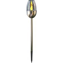 Lampa Strend Pro Candle, solárna, 1x LED, nerez, 6x28 cm
