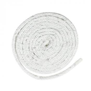 Šnúra sporáková Strend Pro, L-2 m, 4x4 mm, tesniaca šnúra na sklo, na dvierka, na krby, na kachle, upchávka, biela