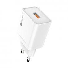 Sturdo sieťový nabíj. adaptér QC 3.0 3.4A, 18W, 1x USB port, biely