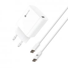 Biela Sturdo Mini 3A PD 20W sieť.nab. + C-C 1M 3A
