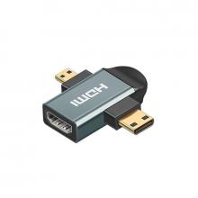2 in 1 HDMI Converter Aluminium alloy,Data, 2K MAX