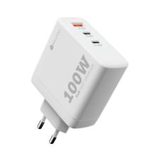 Sturdo sieťová nabíjačka GaN 100W (PD 100W + PD 30W + QC 30W), biela Sturdo sieťová nabíjačka GaN 100W (PD 100W + PD 30W + QC 30W), biela