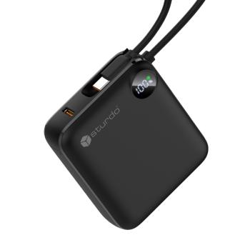 STURDO Powerbanka 10000 mAh, PD 22.5W, SCP, čierna
