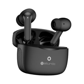 STURDO Bezdrôtové slúchadlá True Wireless M83 s funkciou ENC, čierne