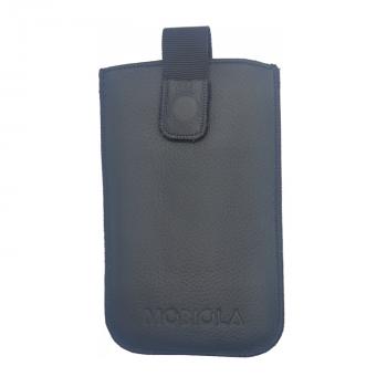 Vysúvacie puzdro pre MOBIOLA MB700, kožené, čierne