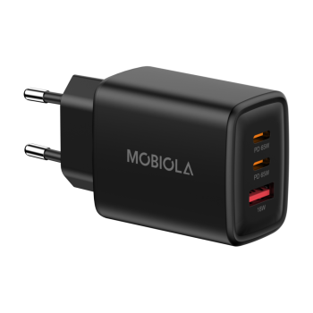 Nabíjací adaptér MOBIOLA 65W (2× USB-C+USB-A)