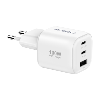 Nabíjací adaptér MOBIOLA 100W (2× USB-C+USB-A)