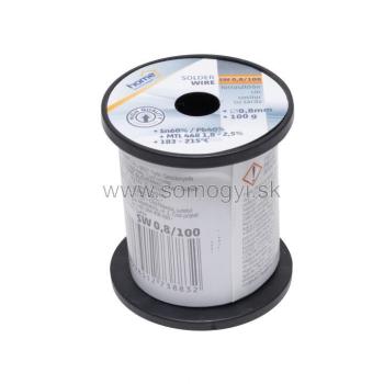 Cín s kalafúnou, 0,8mm, 100g SW 0,8/100