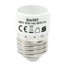 E14/E27 redukčná objímka E14/E27