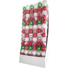 Gule MagicHome Vianoce, 14 ks, červeno-biele, s dekoráciou, 8 cm