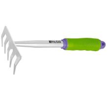 Hrable záhradné malé, 5-zubé, 28 cm, pogumovaná rukoväť