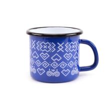 Hrnček 9cm/0,5L smalt, dekor Čičmany  KLC