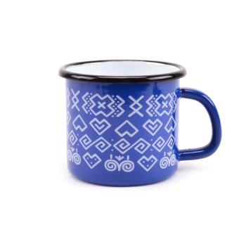 Hrnček 9cm/0,5L smalt, dekor Čičmany  KLC