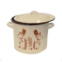 Hrniec smalt + pokr. 30cm/17,5L dekor Vtáčik  KLC