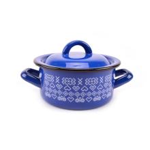 Kastról smalt + pokr. 22cm/4,0L dekor Čičmany  KLC