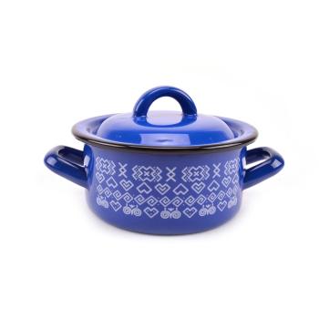 Kastról smalt + pokr. 22cm/4,0L dekor Čičmany  KLC