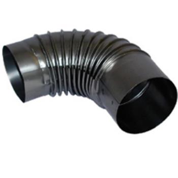 Koleno dymové 160 mm plech