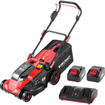 Kosačka Worcraft CLM-S40LiBL, 2x20V Li-Ion, 45 lit., SET 2x4.0 Ah akumulátor + rýchlonabíjačka