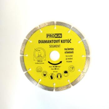 Kotúč diamantový o 150x22,23 mm SEGMENT PROKIN KLC