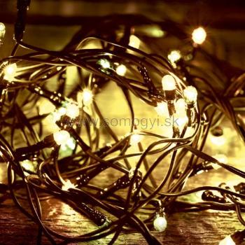 LED svetelný reťazec, 200 teplých bielych LED, 8pr., na vonkajšie použitie LED 208C/WW