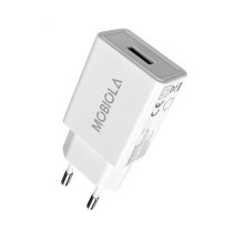 Nabíjací adaptér MOBIOLA 5W (USB-A), biela Nabíjací adaptér MOBIOLA 5W (USB-A), biela