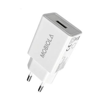 Nabíjací adaptér MOBIOLA 5W (USB-A), biela