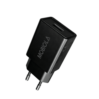 Nabíjací adaptér MOBIOLA 5W (USB-A), čierna