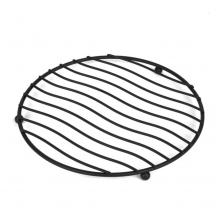 Podložka pod hrniec kovová, čierna, priemer 20 cm