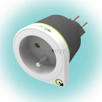 Q2 power Cestovný adaptér France to Switzerland 1.200230