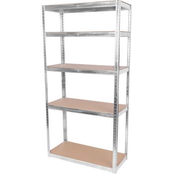 Regál Racks RAT40 MS, kovový, MDF, 5 políc, 1800x900x400 mm, max. 175 kg/polica