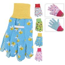 Rukavice záhradné detské 18 cm farebné  KLC