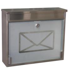 Schránka poštová OSKAR nerez+sklo Skveler