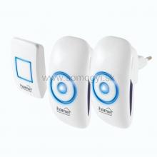 Set bezdrôtového zvončeka, 2 zvončeky, 230 V~, 150 m DBS 1501AC