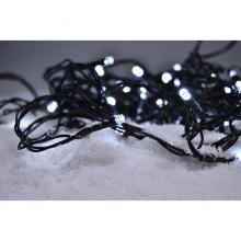 Solight LED vianočná reťaz, 3m, 20xLED, 3x AA, biele svetlo, zelený kábel