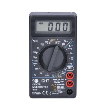 Solight multimeter, test diódy, ochrana proti preťaženiu, bzučiak