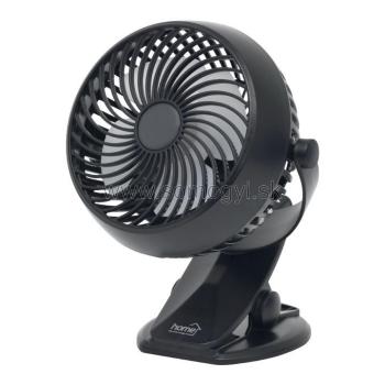 Štipcový, akumulátorový ventilátor CLF 10/BK