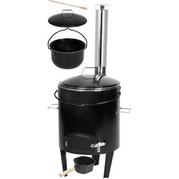 Súprava kotlová Fiestaset, komplet, 14 lit. kotlík, smaltovaná, pokrievkou a varechou